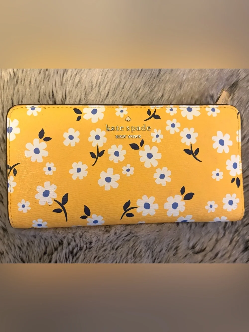 kate spade Yellow Floral Daisy Wallet